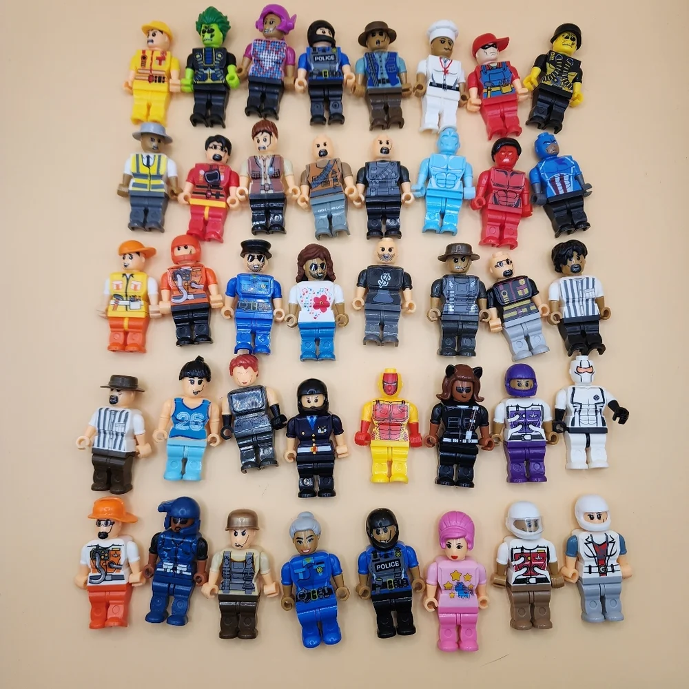 40 pc Block Tech Minifigure Lot Building Block Minifigs - Picture 1 of 6